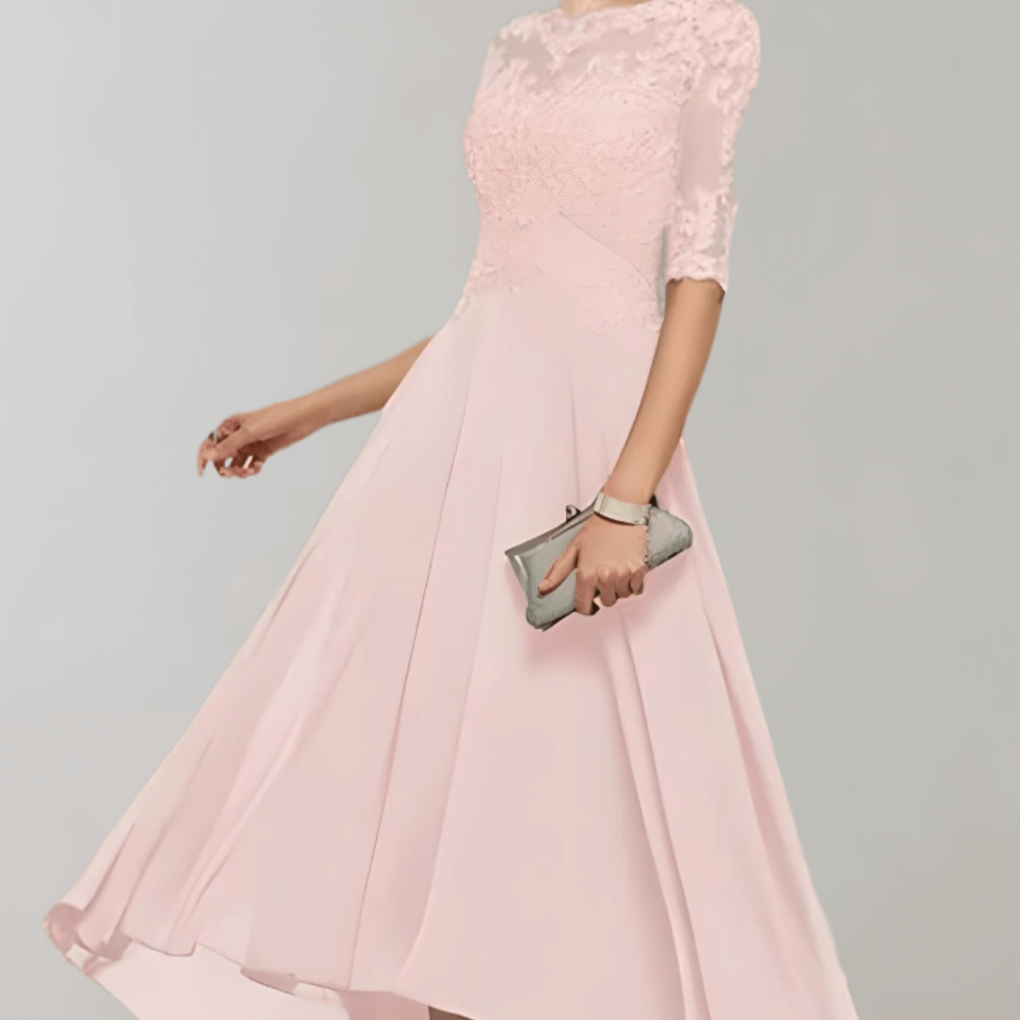 Maxi-jurk met kanten mouwen - Bruiloftsgast