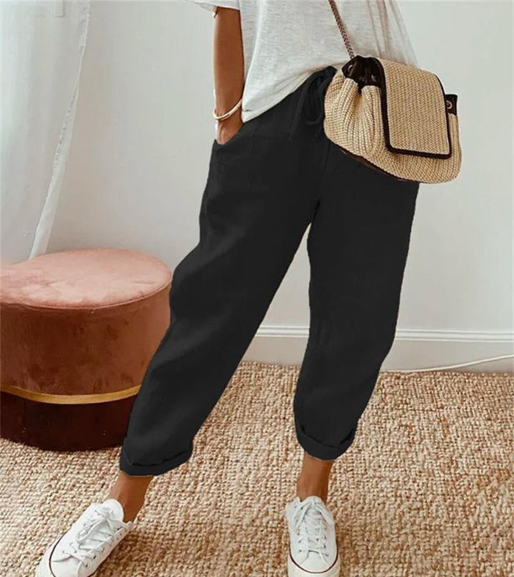 Sander & Sophie® | Elegante linnen zomerbroek