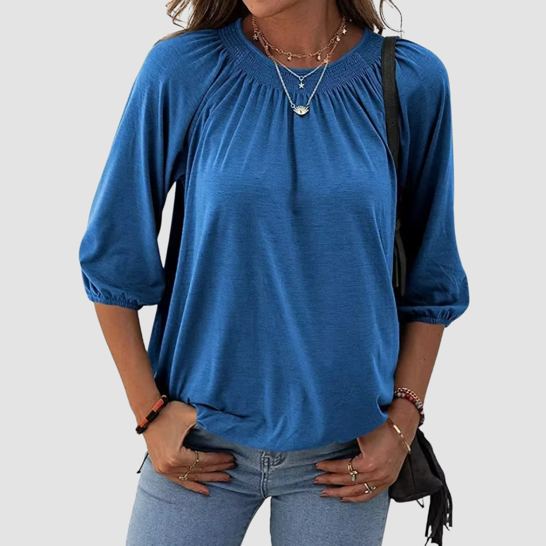 Loose Fit Dames Top met Halve Mouwen