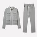 Dames Zip Jacket & Broek Set – Contrast Trim Stijl