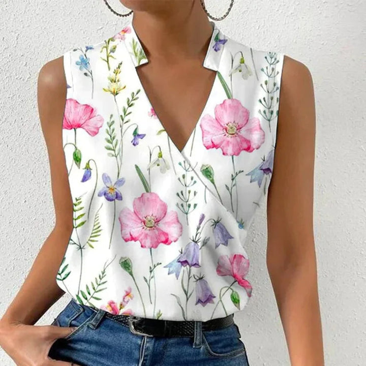 Hannah – Luchtige V-hals Blouse Voor Dames