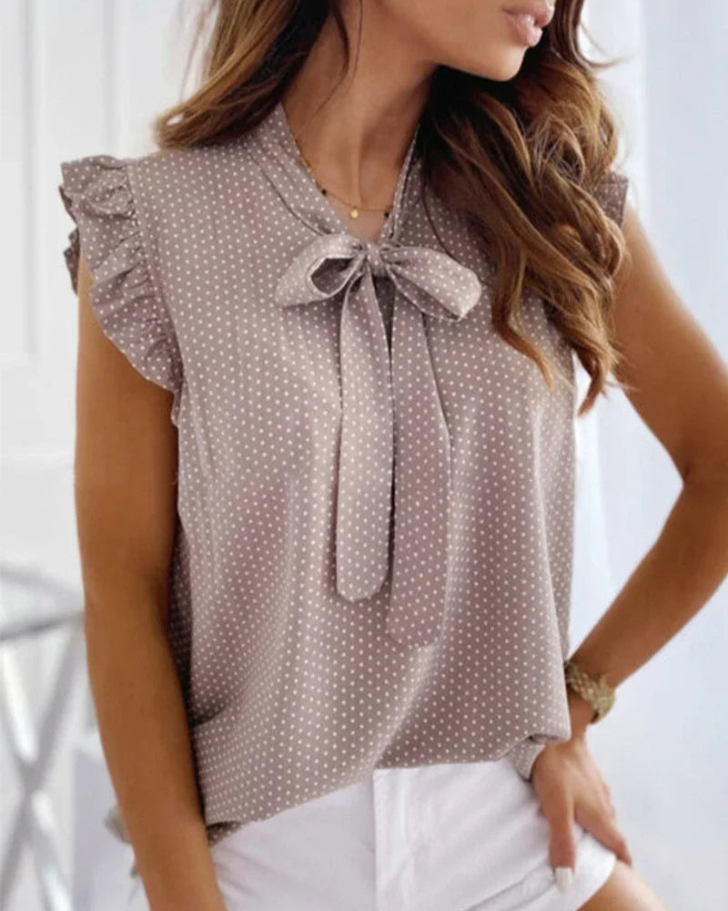 Blouse met Strikdetail Dames