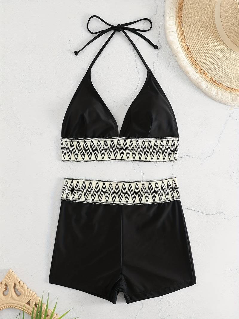 Vienna -Elegante Bikini Met Hoge Taille En Top