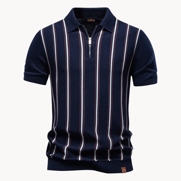 Enrico | Verfijnde Zip Polo