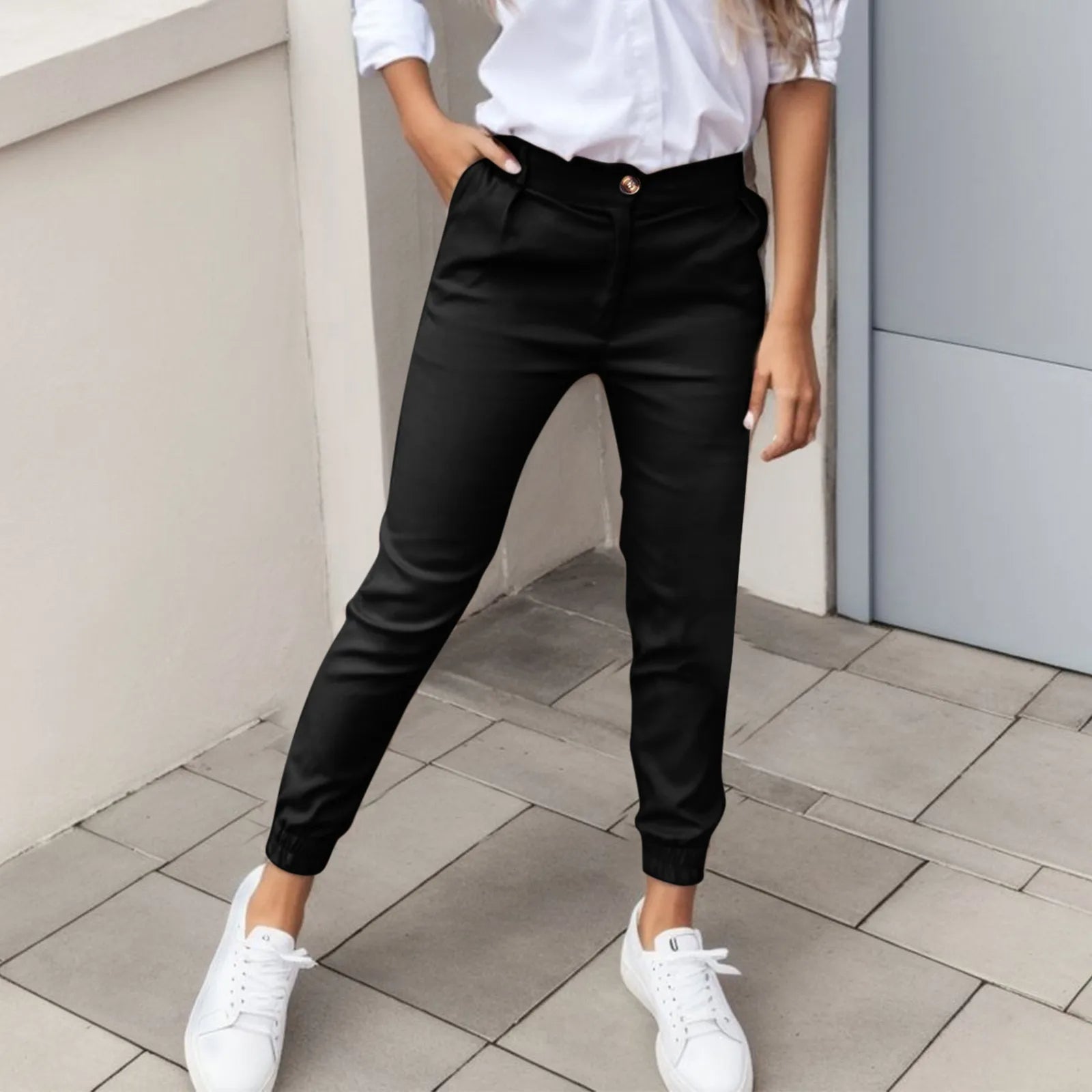 Slimfit pantalon voor dames