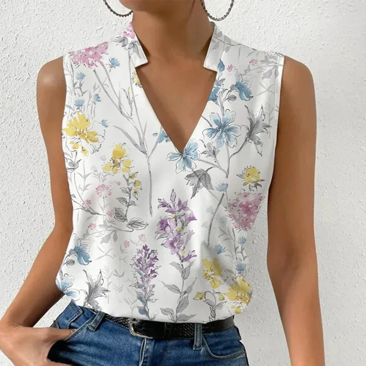 Hannah – Luchtige V-hals Blouse Voor Dames