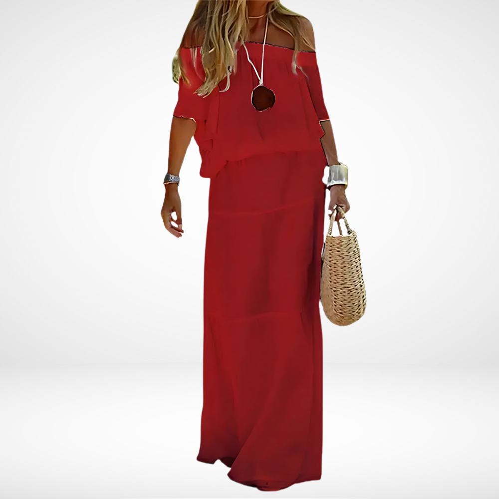 BohoBreeze – Elegante Witte Maxi Strandjurk