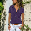 Adelaide – Elegante Blouse met Korte Mouwen Dames