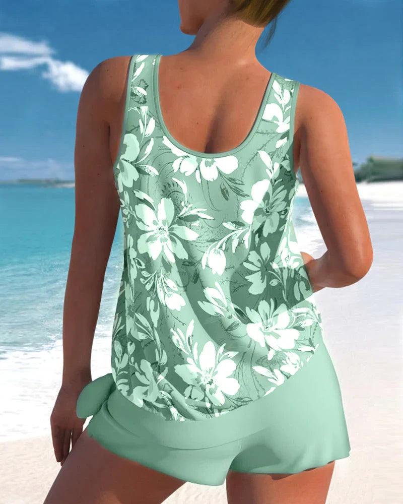 Tankini badpak set voor dames, tweedelig