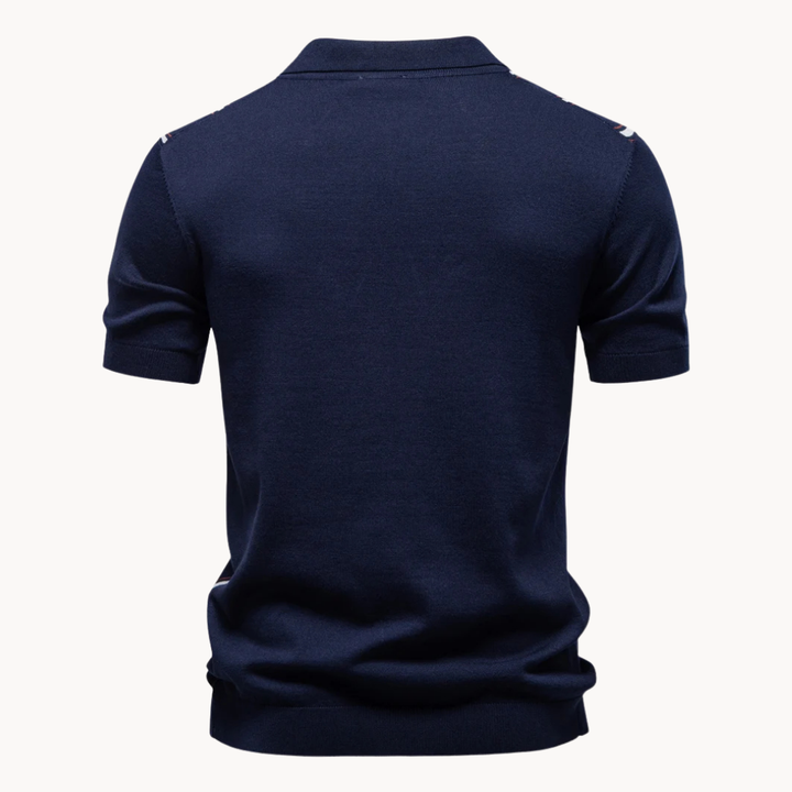 Enrico | Verfijnde Zip Polo