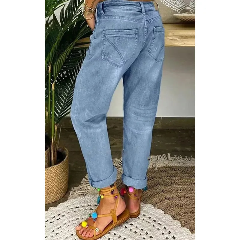 Rechte jeans met lage taille voor Vrouwen