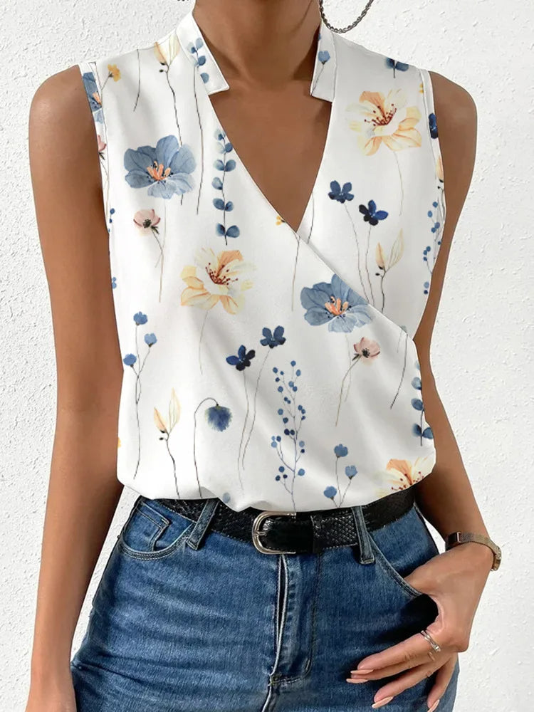 Hannah – Luchtige V-hals Blouse Voor Dames