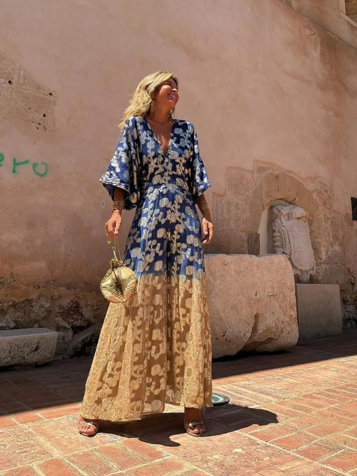 Boho Jumpsuit met V-hals voor Dames