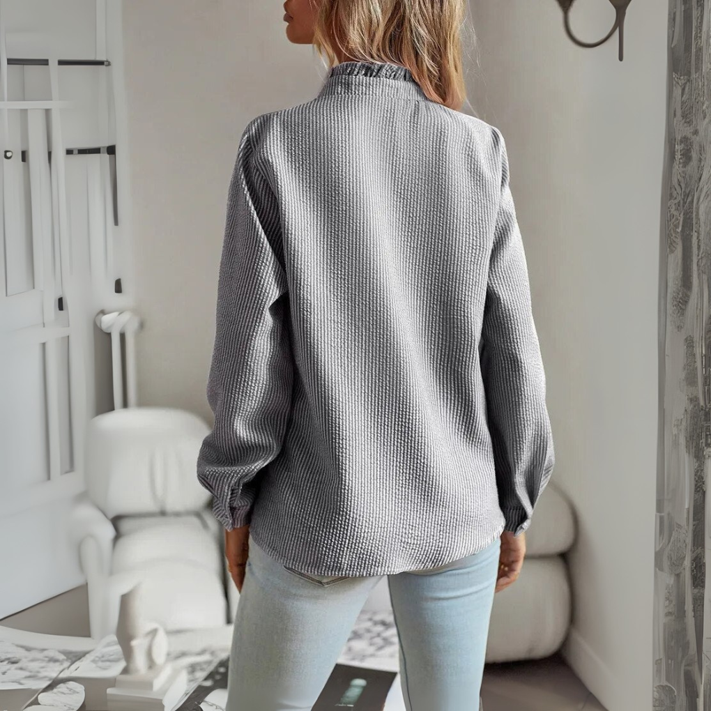 Elegante blouse met lange mouwen