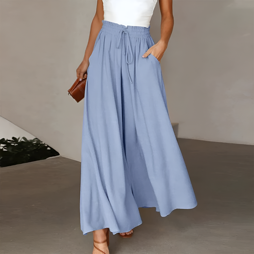 Comfortabel zomerrokbroek met elastische taille