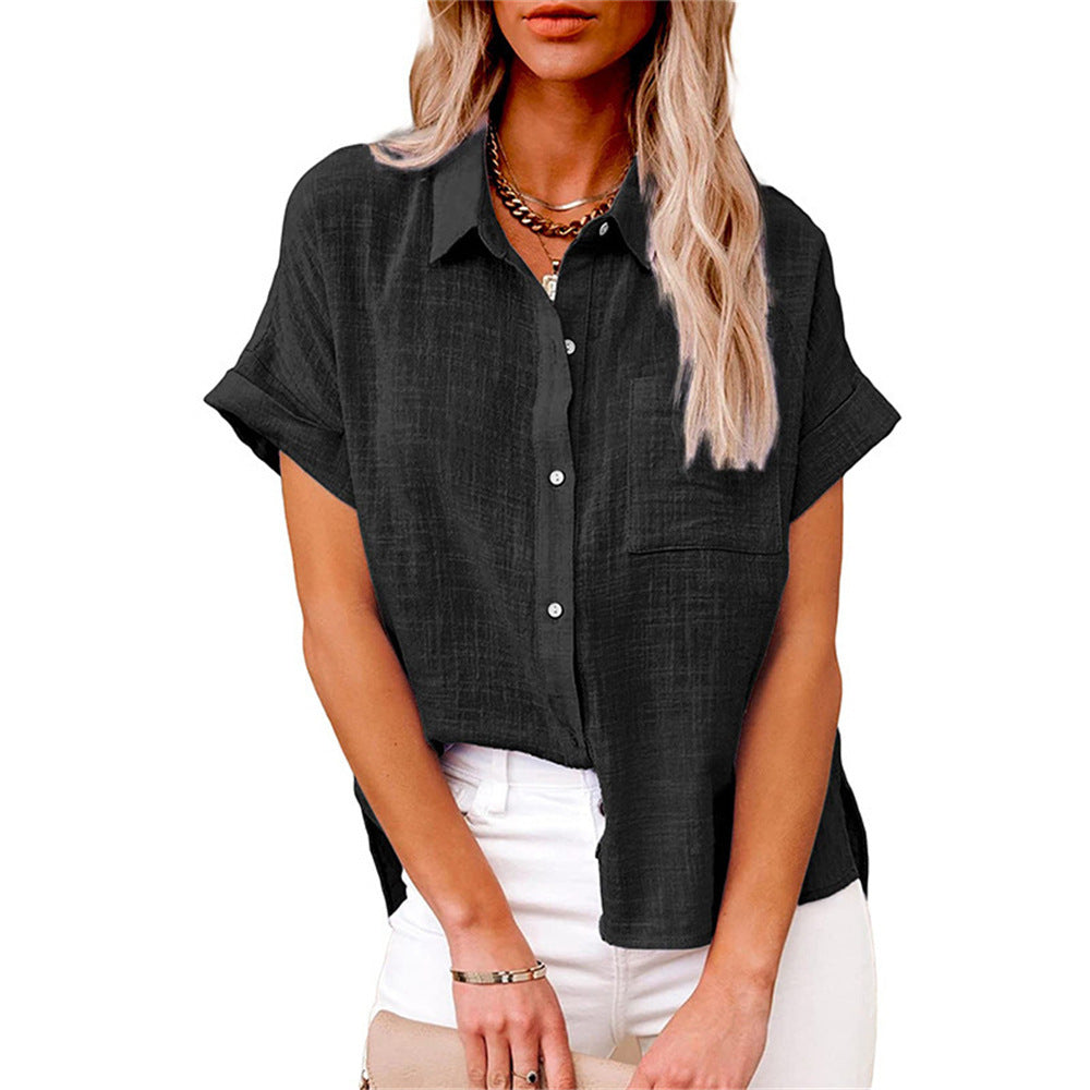 Luchtige Katoen-Linnen Blouse Dames