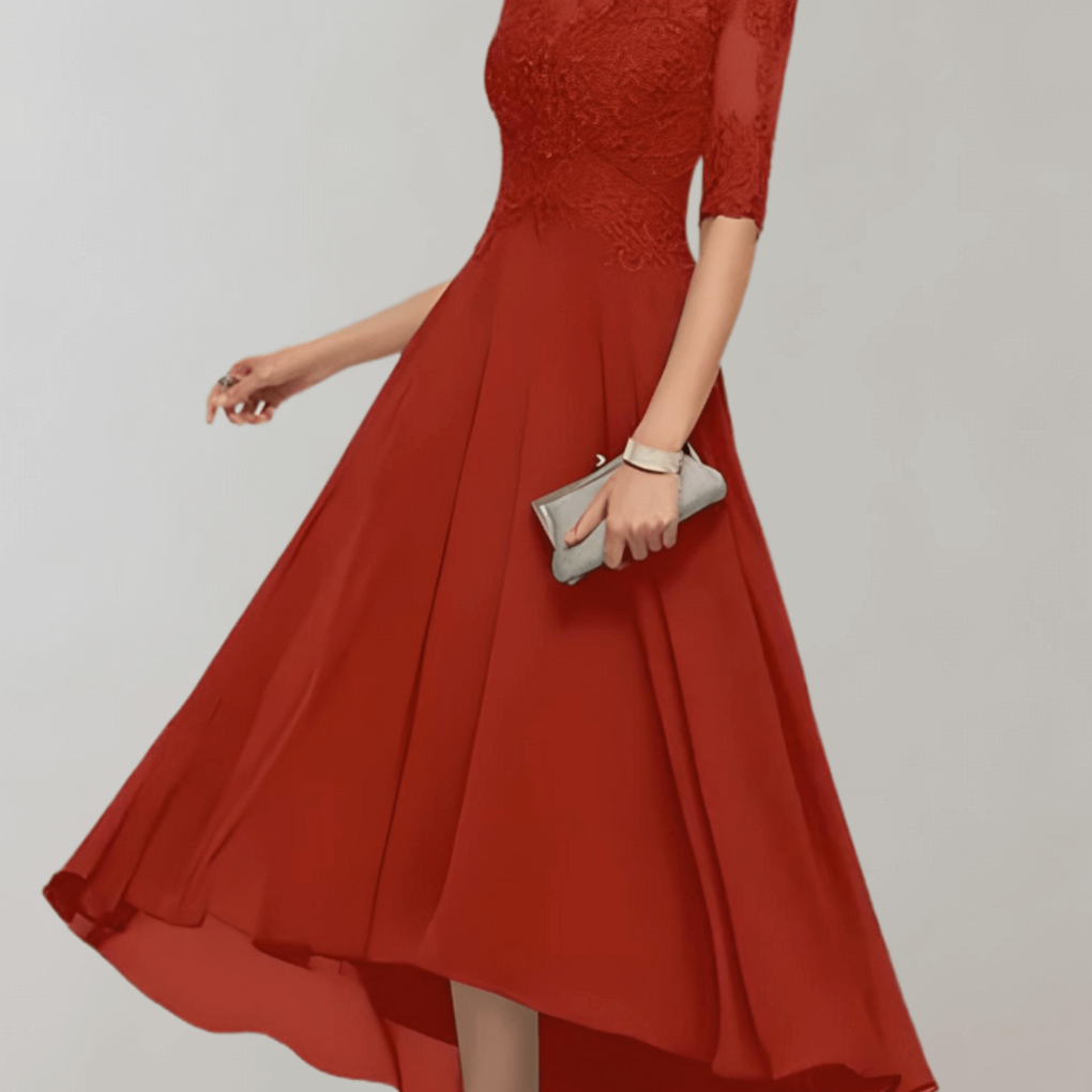 Maxi-jurk met kanten mouwen - Bruiloftsgast