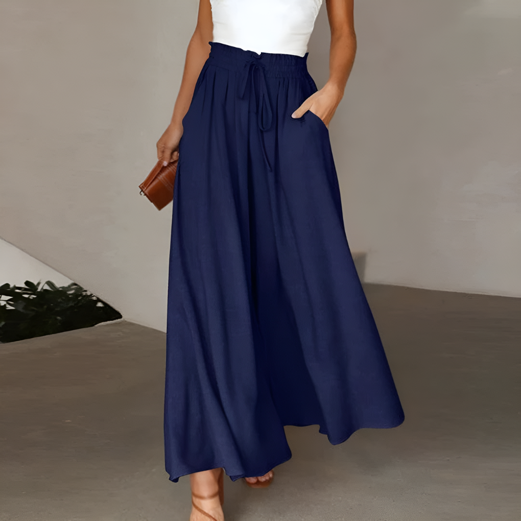 Comfortabel zomerrokbroek met elastische taille