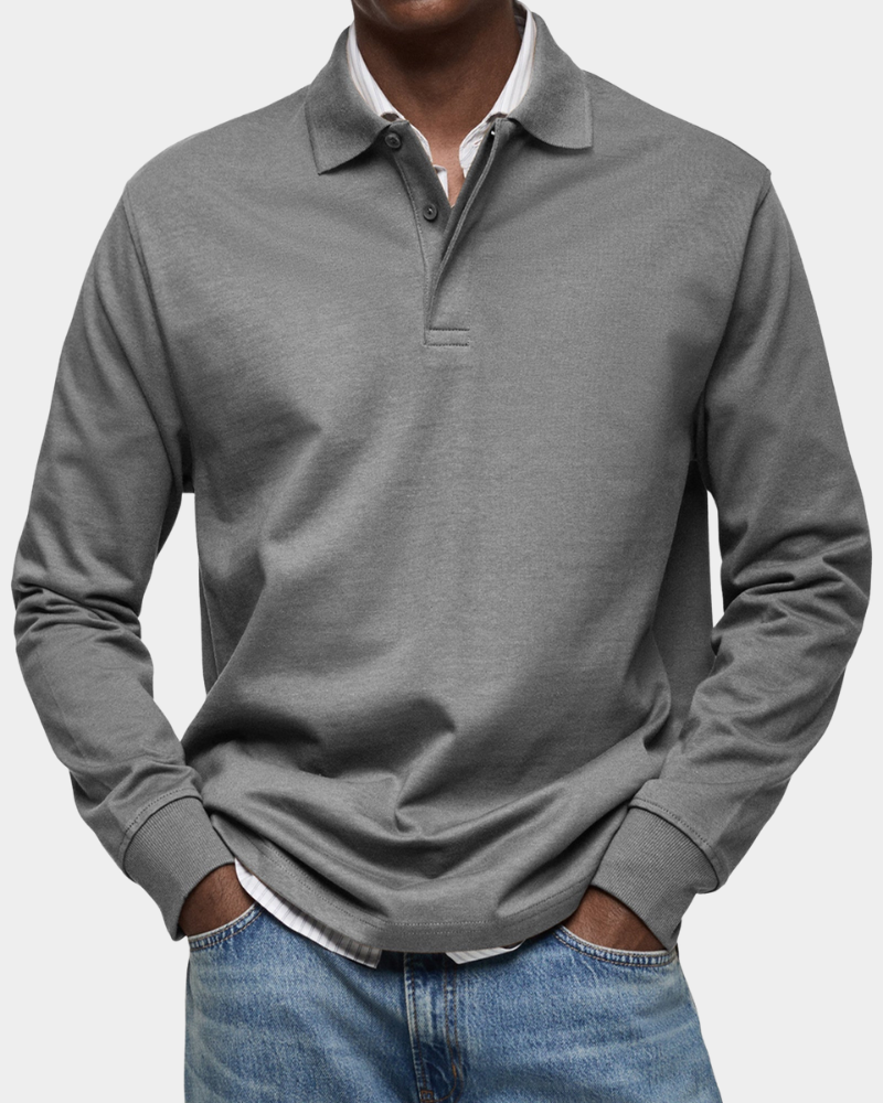 Lucca | Premium Longsleeve Polo - Italiaanse Klasse & Comfort