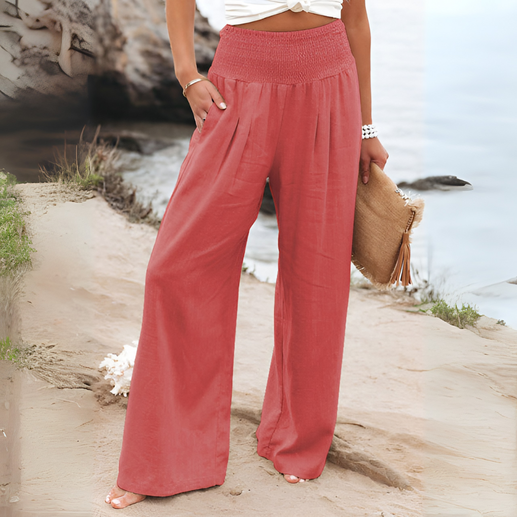 Comfortabele linnen broek voor dames