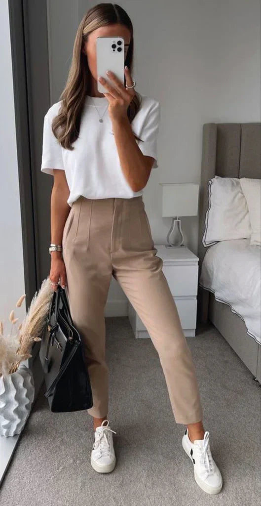 Kreukvrije Broek Dames