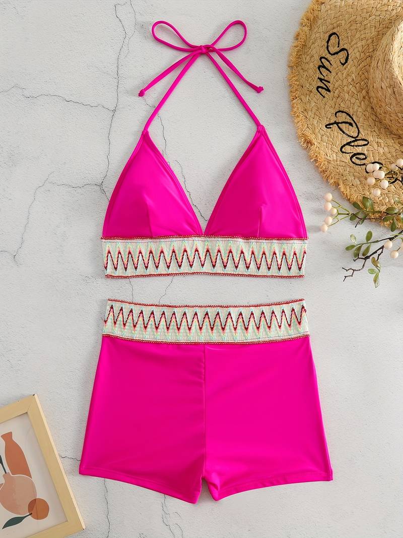 Vienna -Elegante Bikini Met Hoge Taille En Top