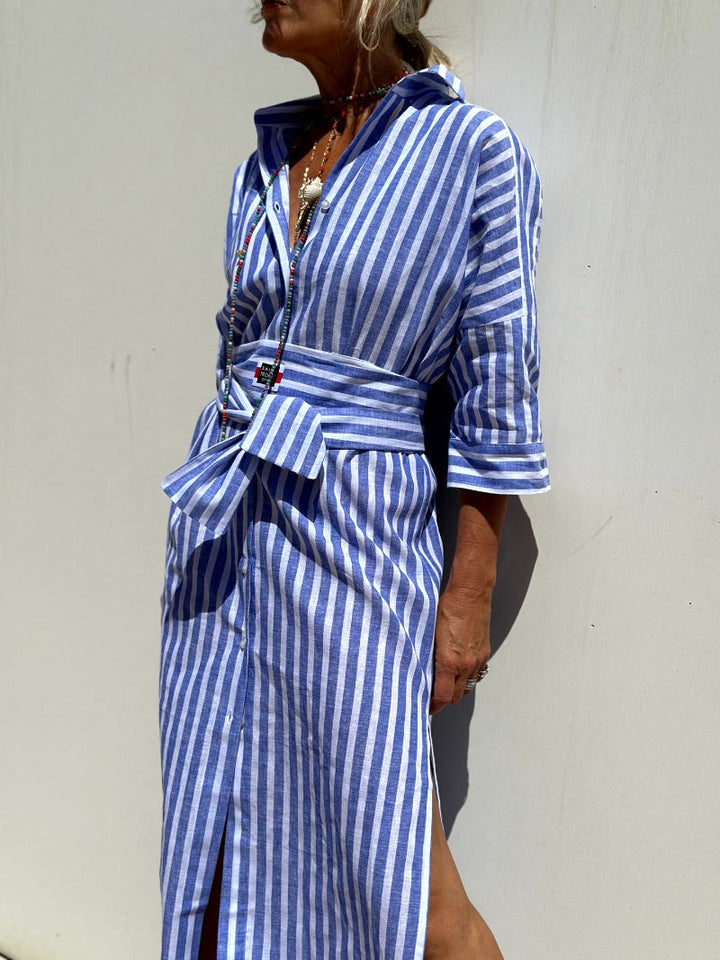 Elegante damesjurk met lange mouwen