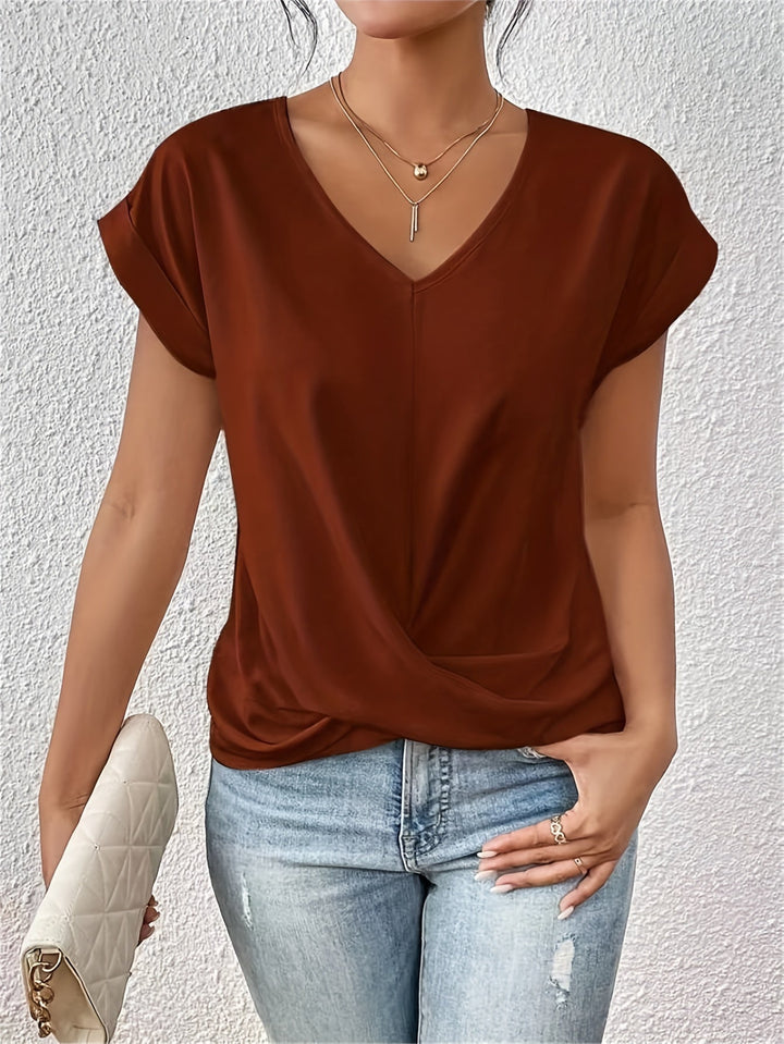 Sander & Sophie® | Comfortabel T-shirt met elegante halslijn