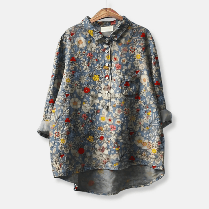 Losse lange blouse voor dames