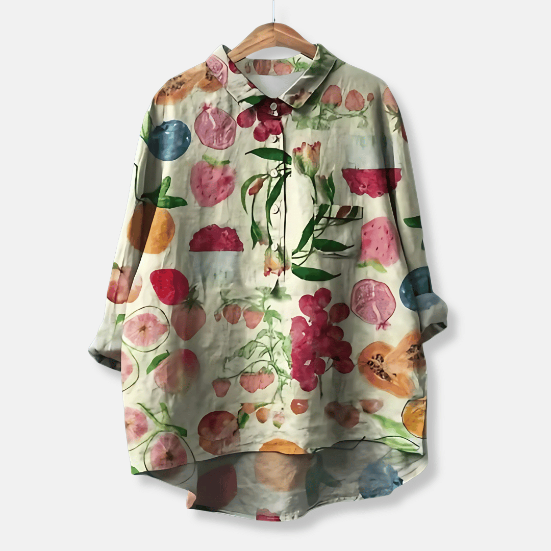 Losse lange blouse voor dames