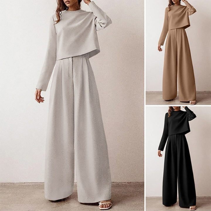Sarah – Elegante Tweedelige Palazzo Set