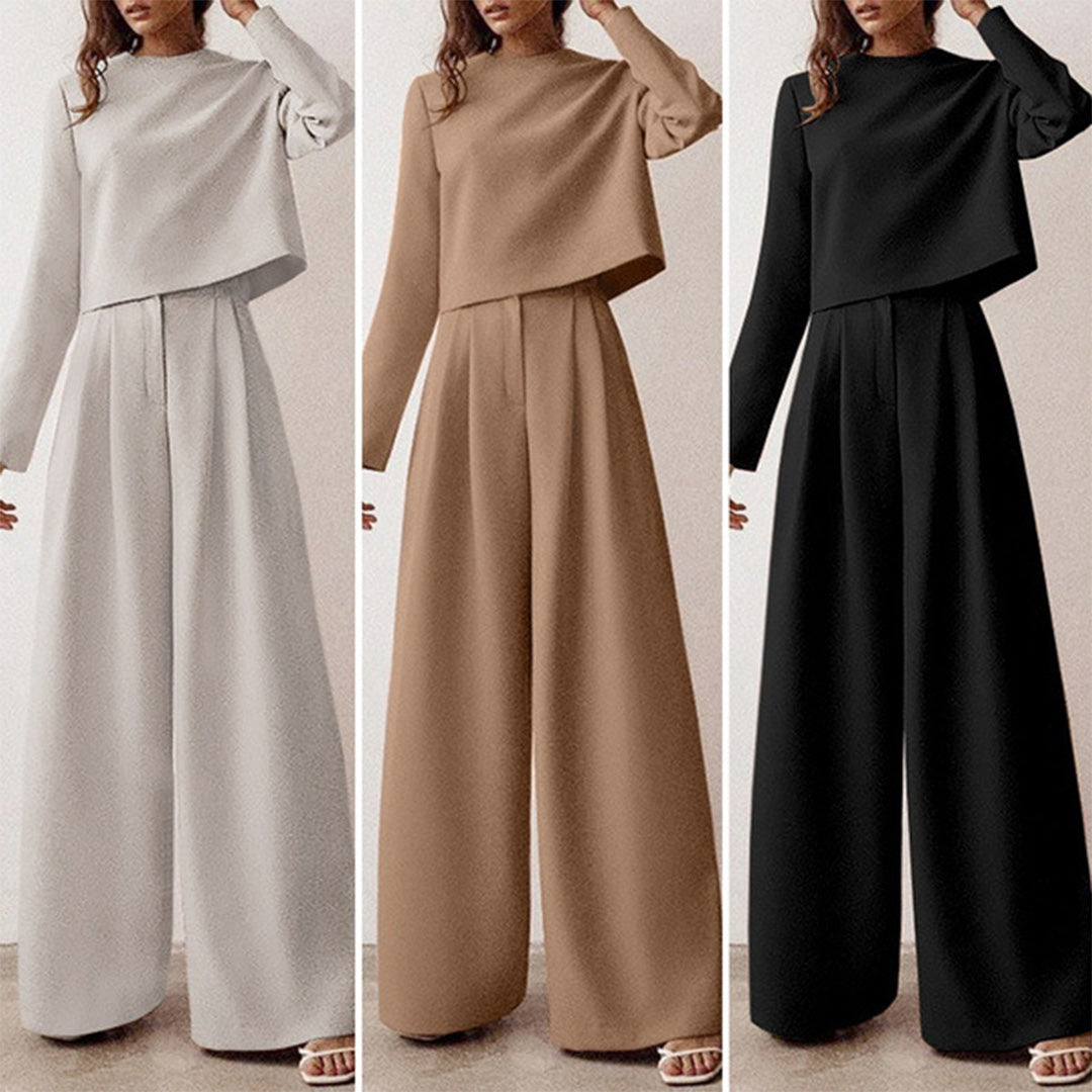 Sarah – Elegante Tweedelige Palazzo Set
