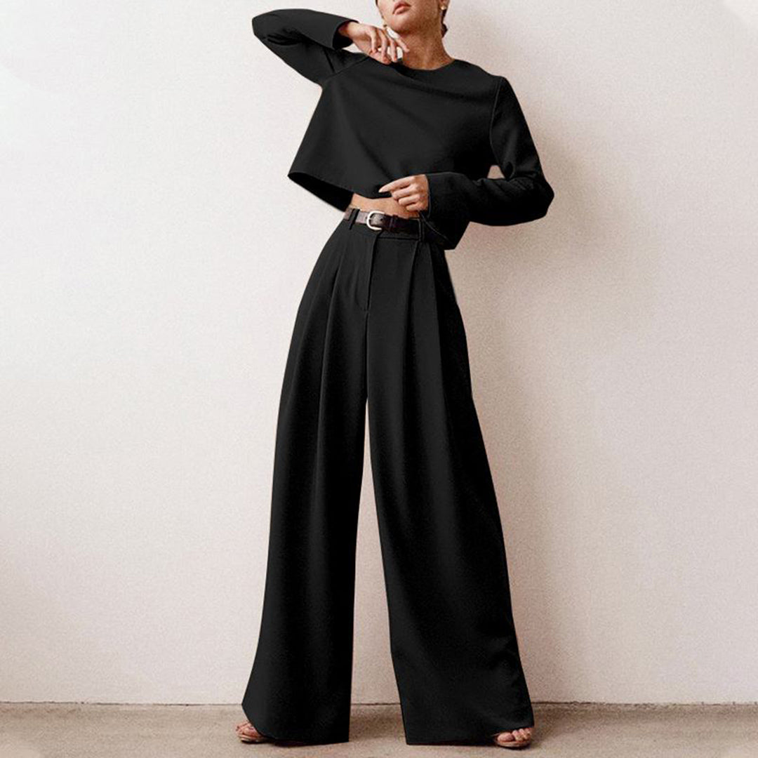 Sarah – Elegante Tweedelige Palazzo Set