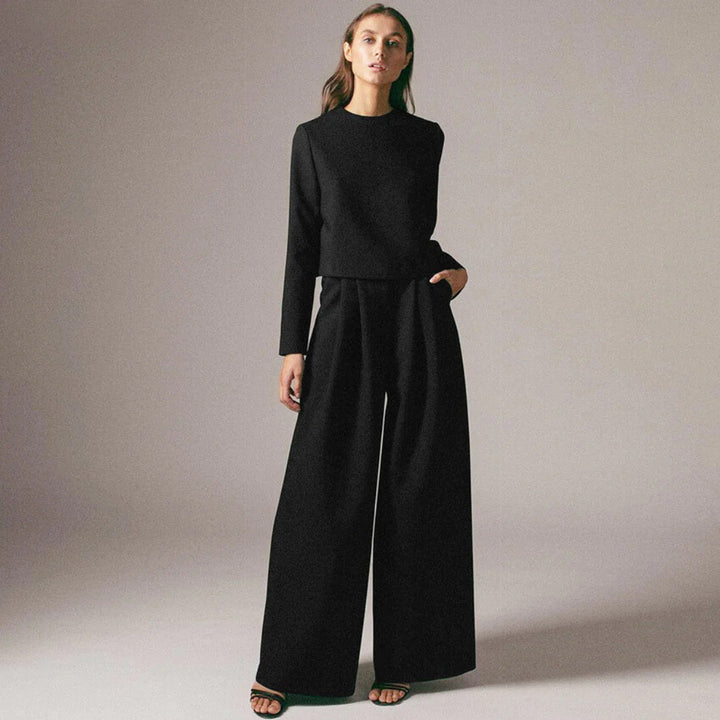 Sarah – Elegante Tweedelige Palazzo Set