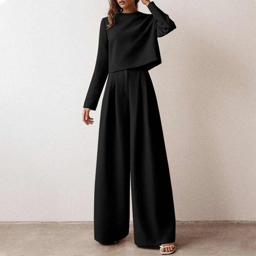 Sarah – Elegante Tweedelige Palazzo Set