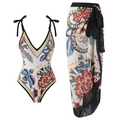 Vintage Badpak met Ruffles dames