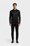 Black Longsleeve Polo