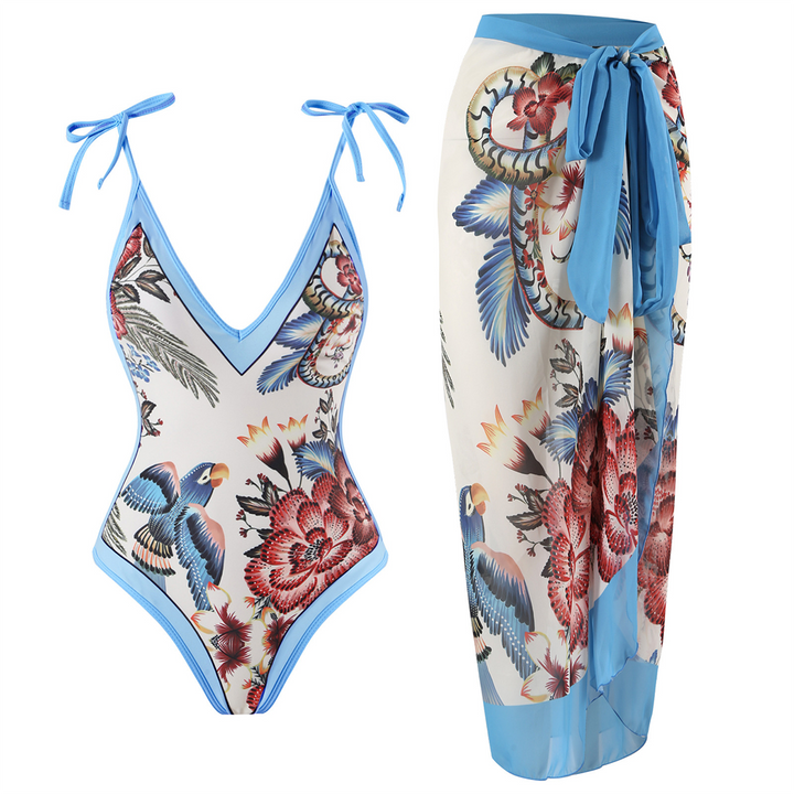 Vintage Badpak met Ruffles dames