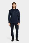 Midnight Blue Longsleeve Polo