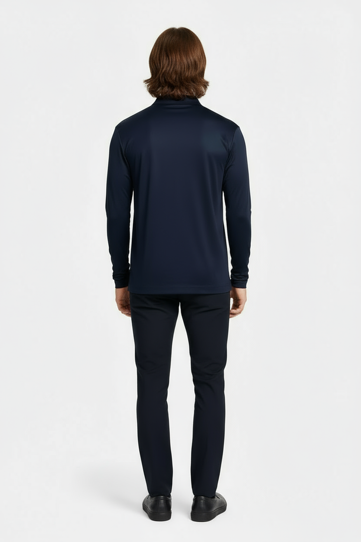 Midnight Blue Longsleeve Polo
