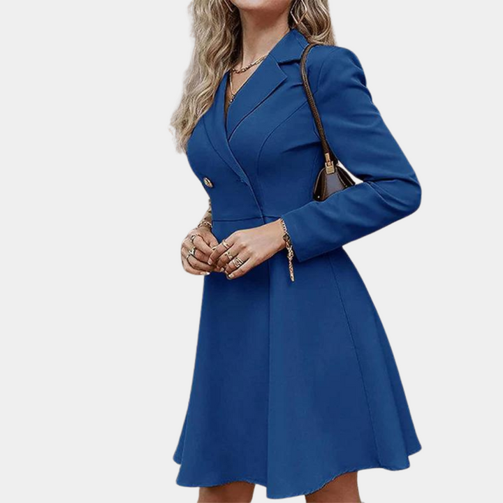 Elegante A-lijn blazerjas met vrouwelijke snit