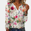 Comfortabel Gebloemde Blouse Dames