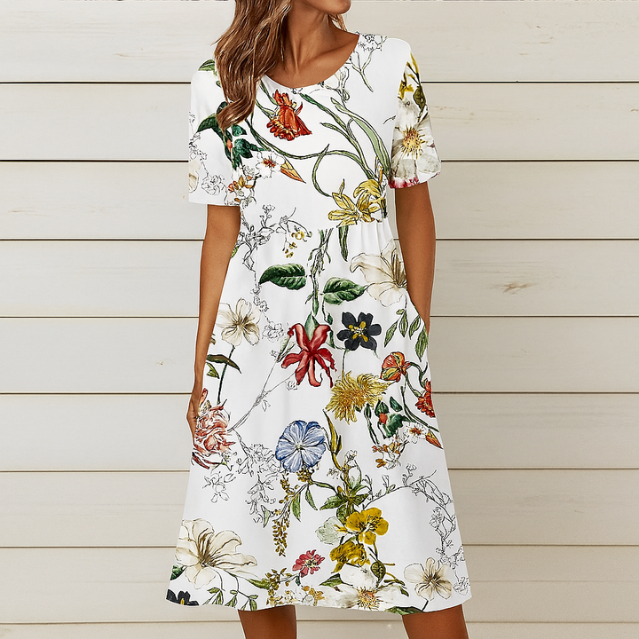 Zomer Shift Jurk met Bloemenprint