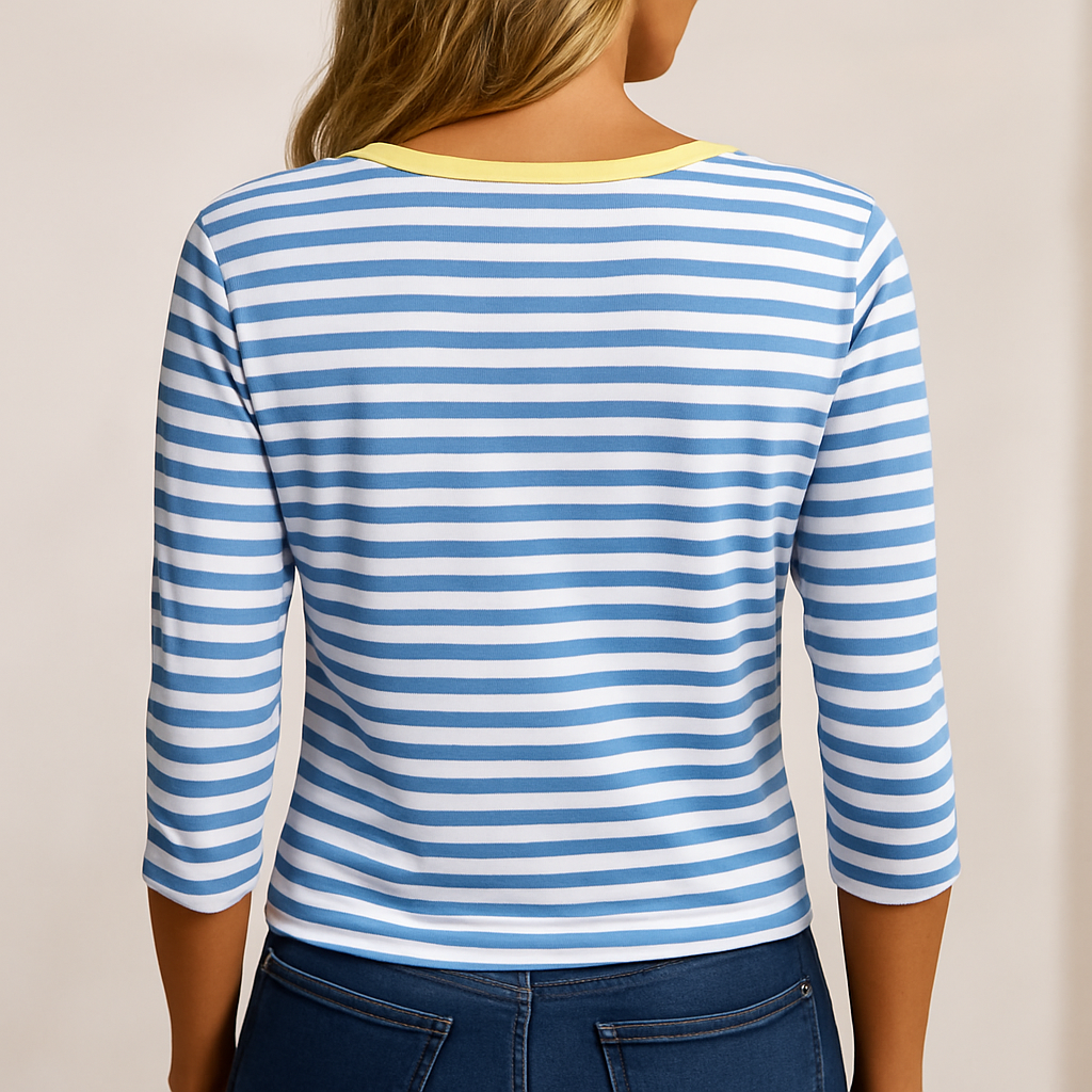 Comfortabel V-hals T-shirt voor dames