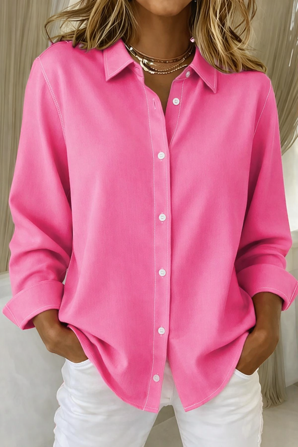 Sophie™ | Elegante Knopen Blouse