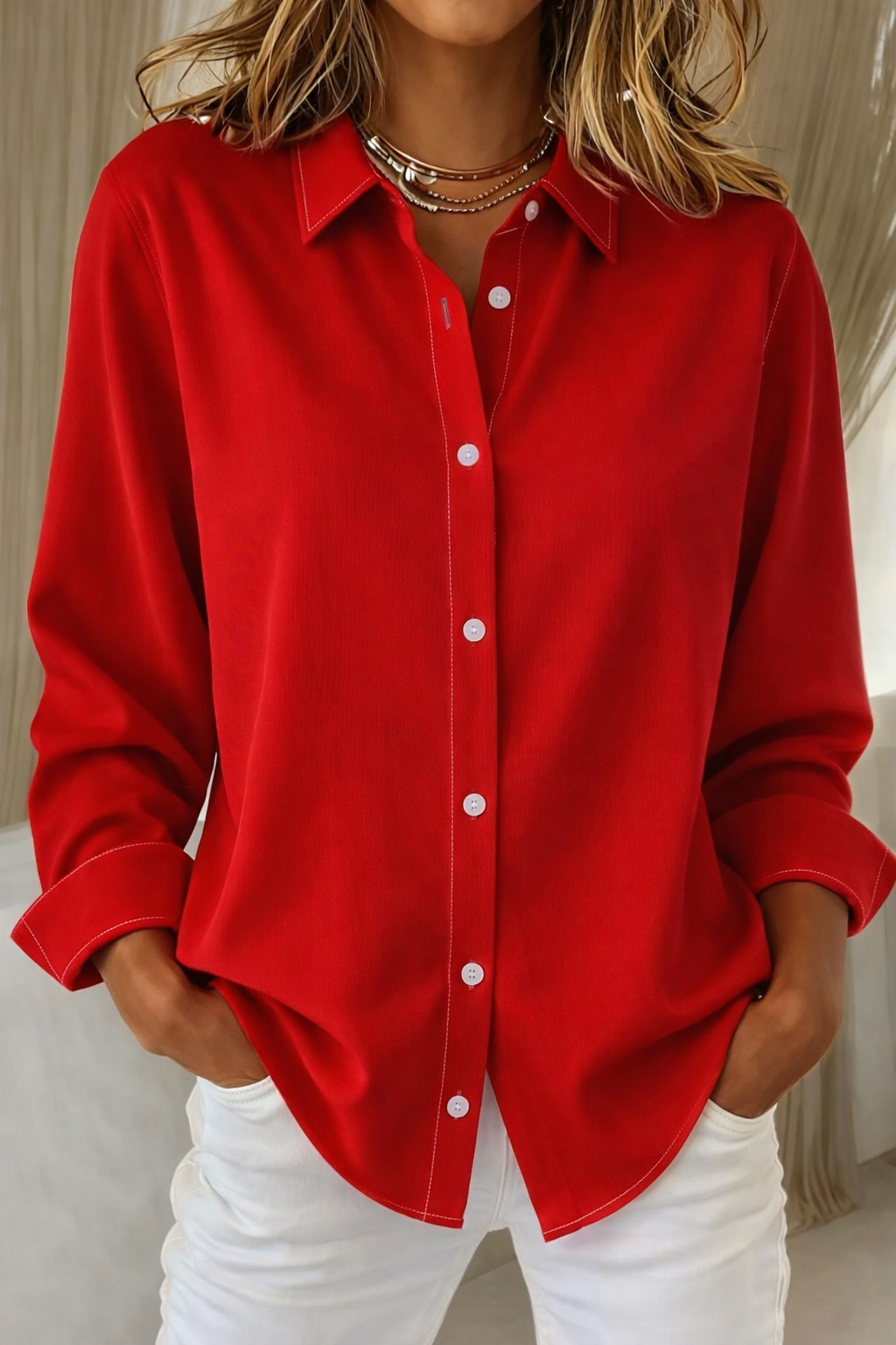 Sophie™ | Elegante Knopen Blouse
