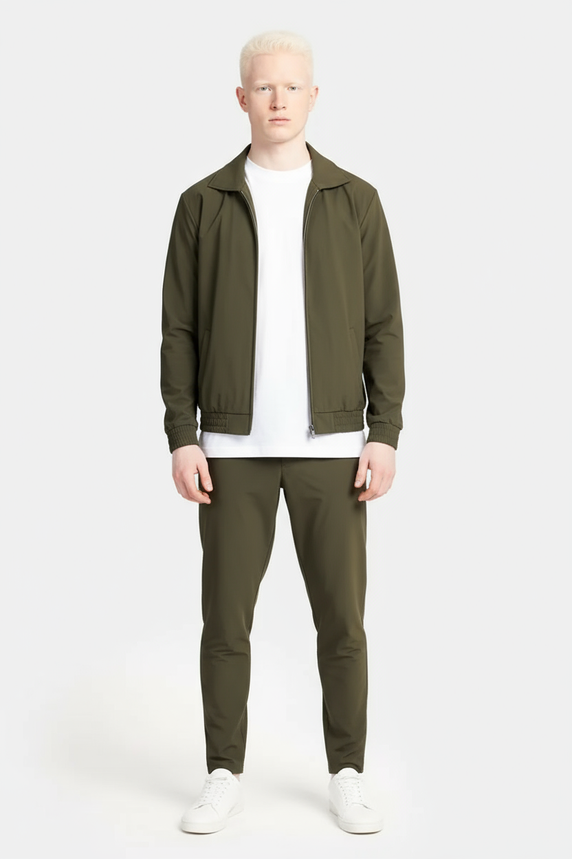 Dark Green Tech Pants