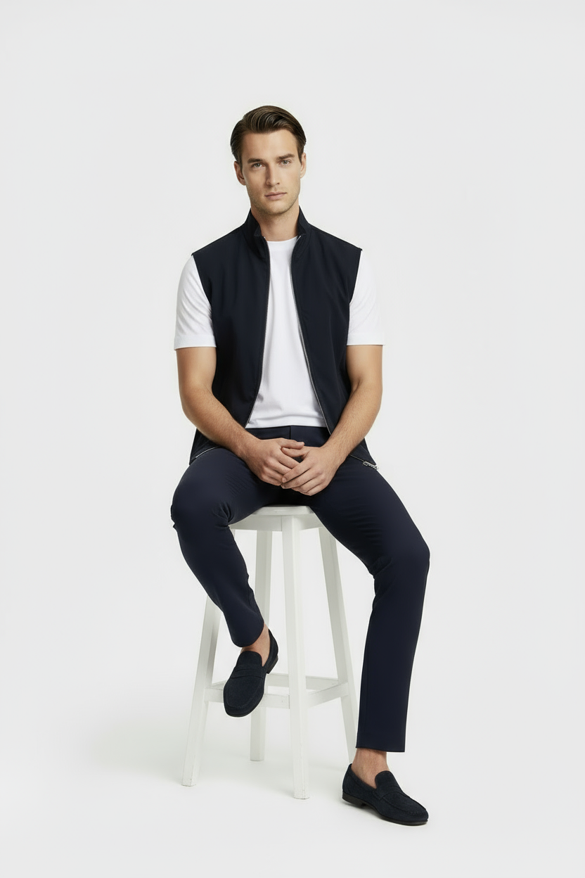 Donkerblauw Tech Gilet