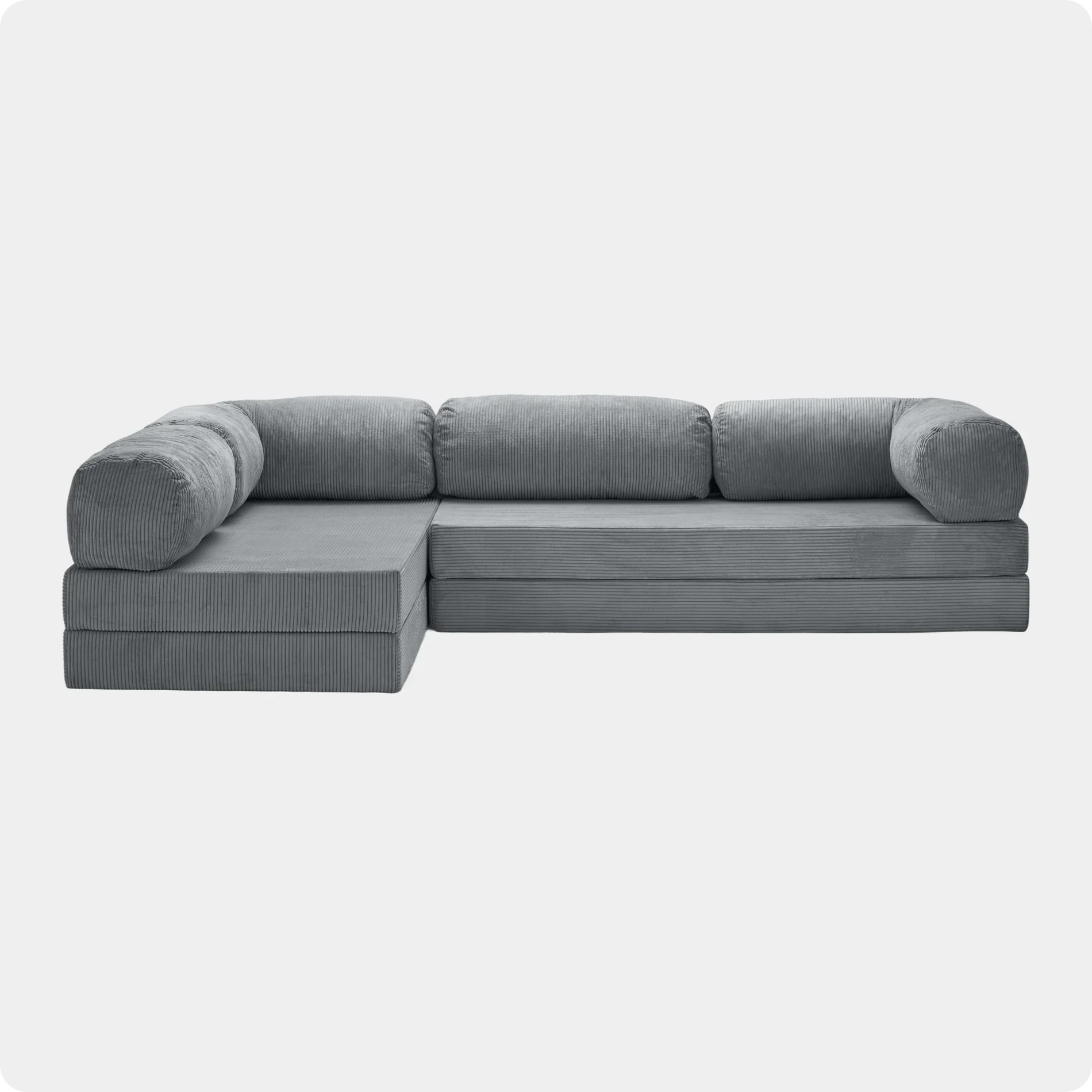 Soft Living | Sofa Corner Open - Charcoal
