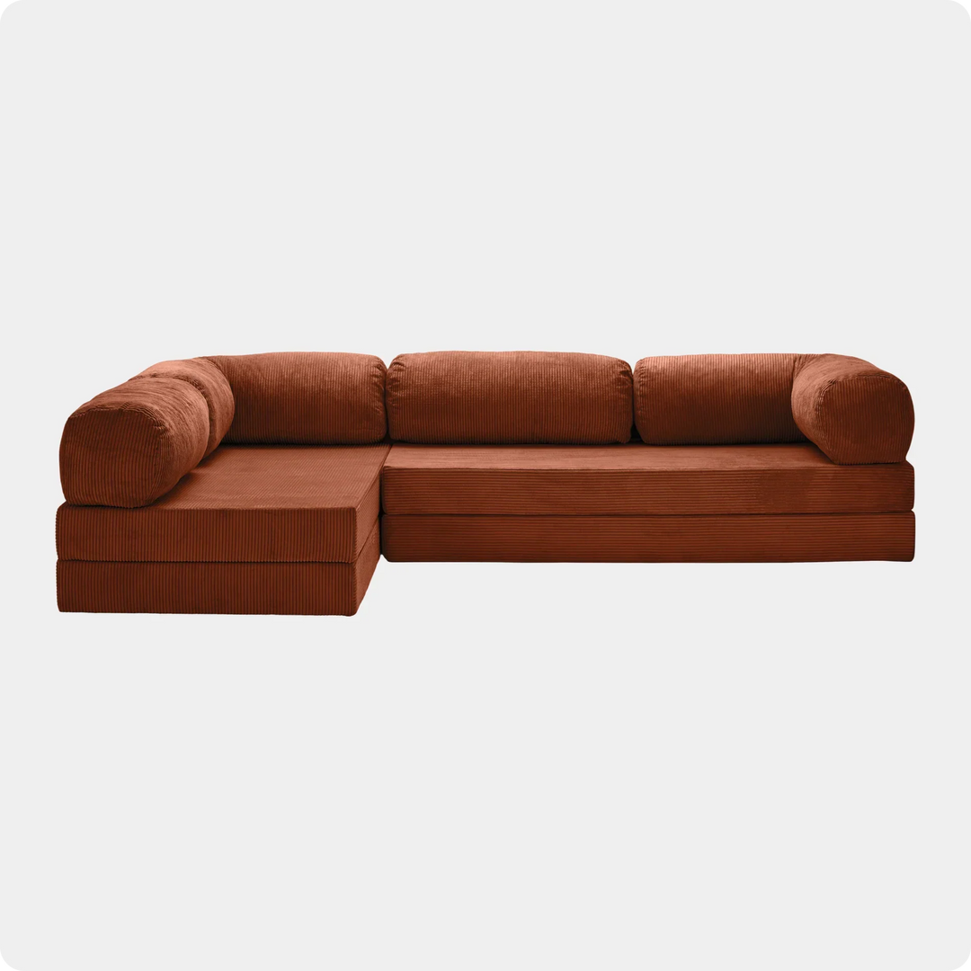 Soft Living | Sofa Corner Open - Rust
